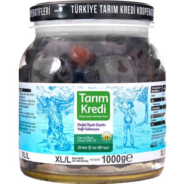 TK YAĞLI SALAMURA SİYAH ZEYTİN XL-L