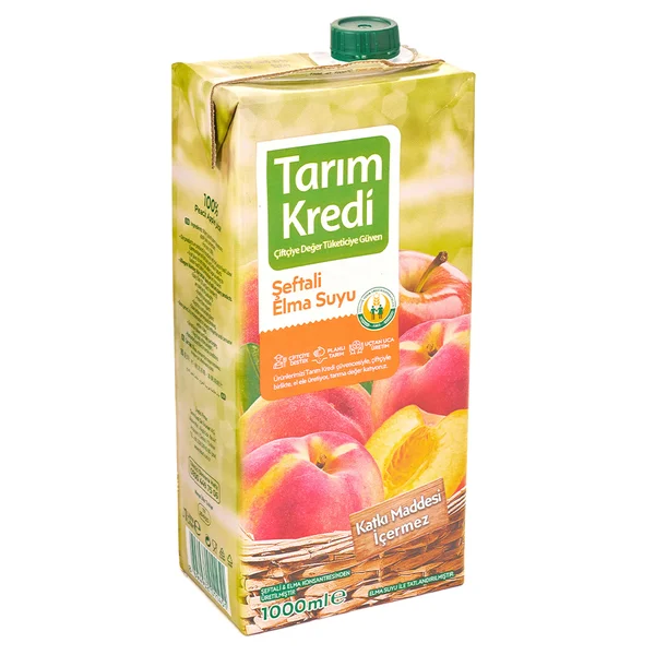 TK %100 ŞEFTALİ ELMA SUYU 1 L
