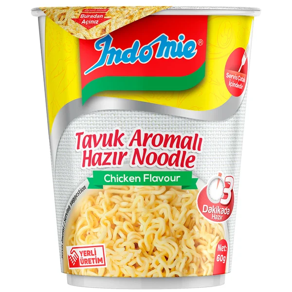 INDOMİE TAVUK AROMALI BARDAK NOODLE